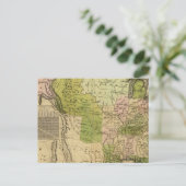 United Staaten Olney Map Postkarte (Stehend Vorderseite)