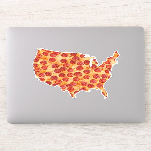 United Staaten Pizza Map Sticker (Computer)