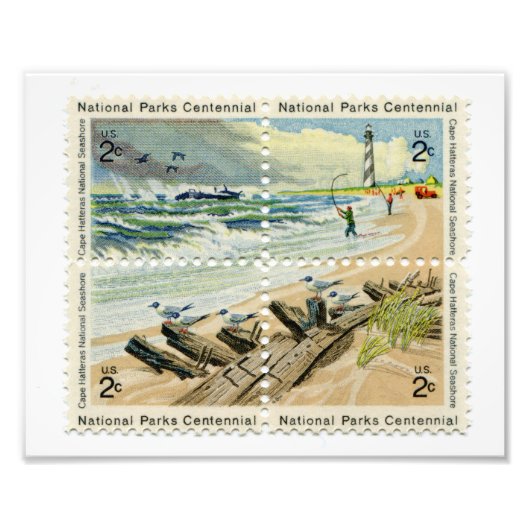 United Staaten Postage Briefmarke Foto Print (Vorne)