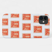 United Staaten Postage Briefmarke iPhone Case (Rückseite (Horizontal))