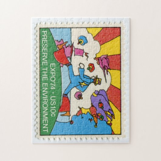 United Staaten Postage Briefmarke Jigsaw Puzzle (Vertikal)