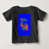 United Staaten Psychedelic Hope: Blue Unity Art Baby T-shirt (Vorderseite)