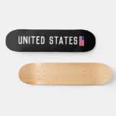 United Staaten Skateboard (Horizontal)