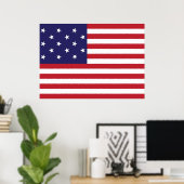 United Staaten Star Spangled Banner Flag Poster (Heimbüro)