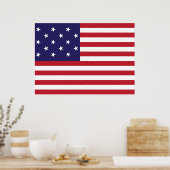 United Staaten Star Spangled Banner Flag Poster (Küche)