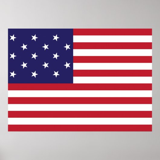 United Staaten Star Spangled Banner Flag Poster (Vorne)