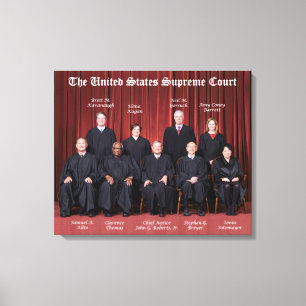 United Staaten Supreme Court Justices 2021 Leinwan Leinwanddruck