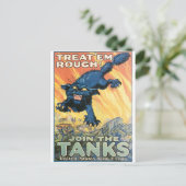 United Staaten Tank Corps. ca. 1918 Postkarte (Stehend Vorderseite)