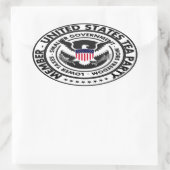 United Staaten Tea Party Ovaler Aufkleber (Tasche)