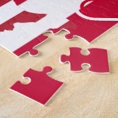 United Staaten - USA Map & Eagle Flag - Herz Puzzle (Seite)