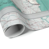 United Staaten USA Road Map Decorative Roll Geschenkpapier (Rolleneckpunkt)