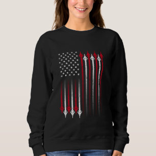 United Staaten USA Vintag America Flag Fighter Sweatshirt