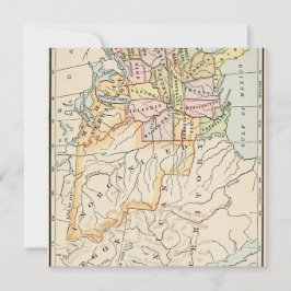 United States 1830 Historical Map Illustration Feiertagskarte