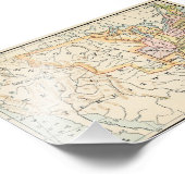 United States 1830 Historical Map Illustration Fotodruck (Ecke)