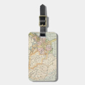 United States 1830 Historical Map Illustration Gepäckanhänger (Vorderseite vertikal)