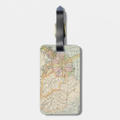 United States 1830 Historical Map Illustration Gepäckanhänger (Rückseite vertikal)