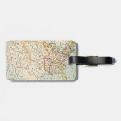 United States 1830 Historical Map Illustration Gepäckanhänger (Rückseite horizontal)