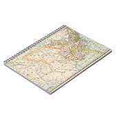 United States 1830 Historical Map Illustration Notizblock (Linke Seite)