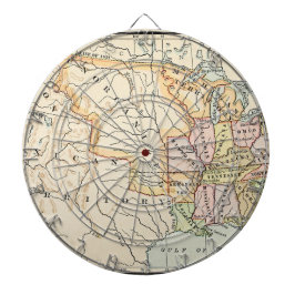 United States 1830 Historical Vintage Map Dartscheibe