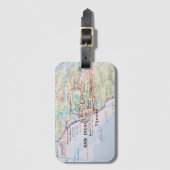 United States 1830 Historical Vintage Map Gepäckanhänger (Vorderseite Vertikal)