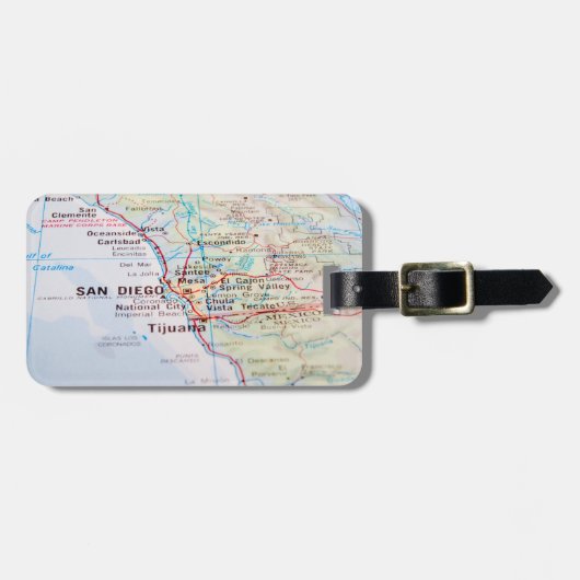 United States 1830 Historical Vintage Map Gepäckanhänger (Vorderseite horizontal)