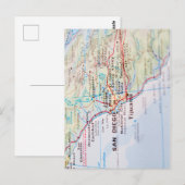 United States 1830 Historical Vintage Map Postkarte (Vorne/Hinten)