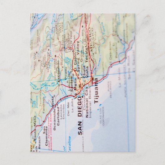 United States 1830 Historical Vintage Map Postkarte (Vorderseite)