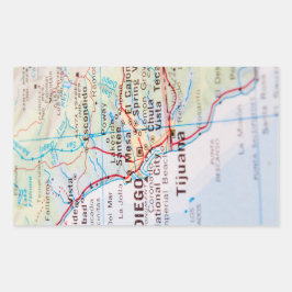 United States 1830 Historical Vintage Map Rechteckiger Aufkleber