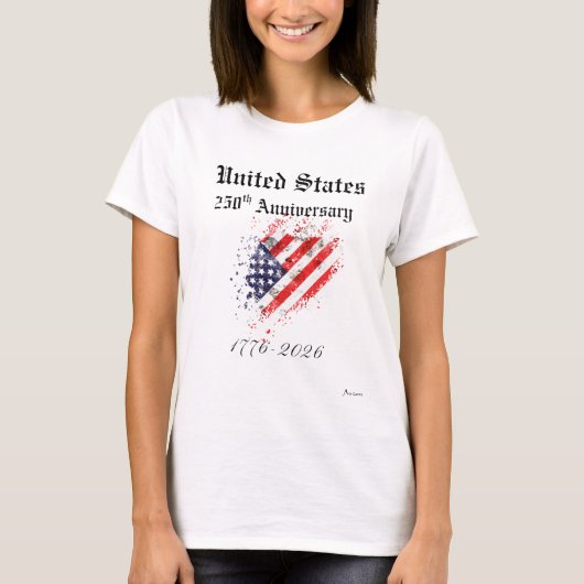 United States 250th Anniversary T-Shirt Women (Vorderseite)