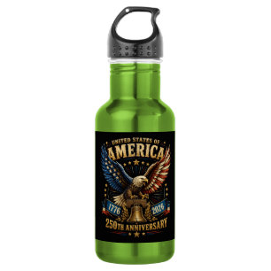 United States America 250. Jubiläum Adler Edelstahlflasche