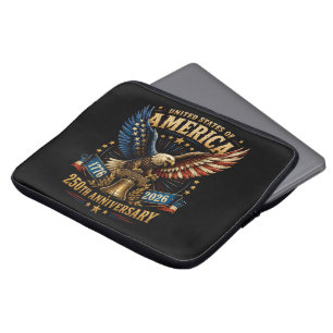 United States America 250. Jubiläum Adler Laptopschutzhülle