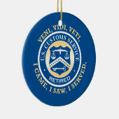 United States Customs Service Retired Keramik Ornament (Rechts)