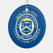 United States Customs Service Retired Keramik Ornament (Links)