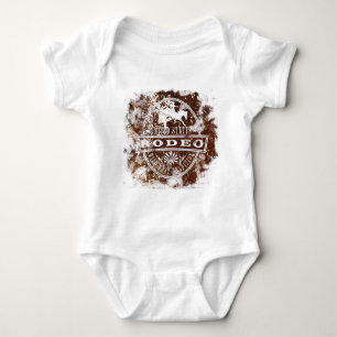 United states horse rodeo wild west traditon baby strampler