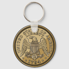 United States Liberty Eagle Coin Art Schlüsselanhänger