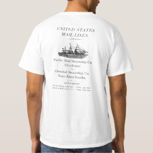"United States Mail Lines Werbung" T-Shirt