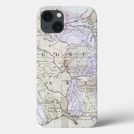 UNITED STATES MAP, c1812 Case-Mate iPhone Hülle (Rückseite)