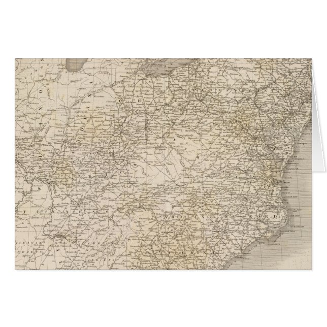 United States Map showing settlements (Vorderseite (Horizontal))