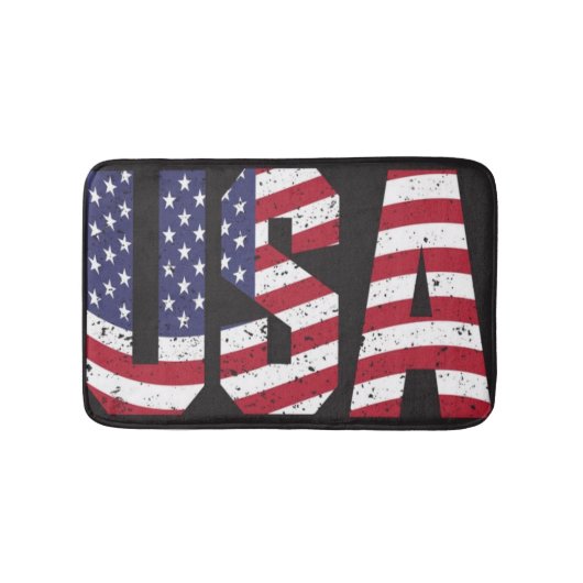 United States of America Flag Bath Mat Badematte (Vorderseite)