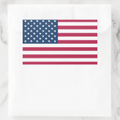 United States of America Rechteckiger Aufkleber (Tasche)