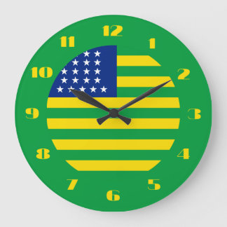 United States of Brazil clocks Große Wanduhr