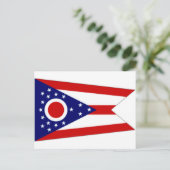 United States Ohio Flag Postkarte (Stehend Vorderseite)