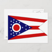 United States Ohio Flag Postkarte (Vorne/Hinten)
