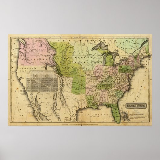 United States Olney Map Poster (Vorne)