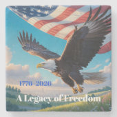 United States Semiquincentennial Eagle • 1776–2026 Steinuntersetzer (Vorderseite)