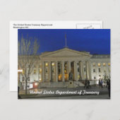 United States Treasury Department Washington DC Postkarte (Vorne/Hinten)