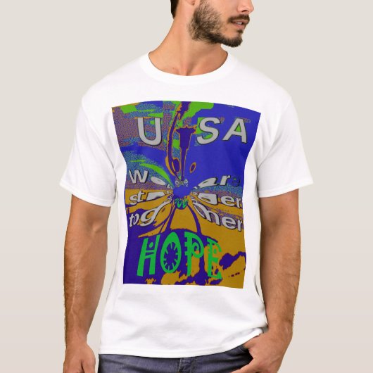 United USA Hope Stronger Together T-Shirt (Vorderseite)