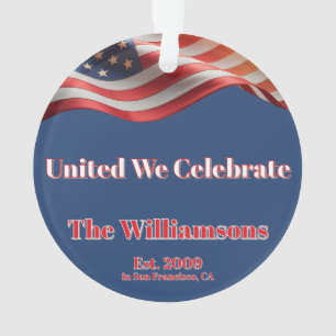 United We Celebrate • 1776–2026 Familienerbstück Ornament