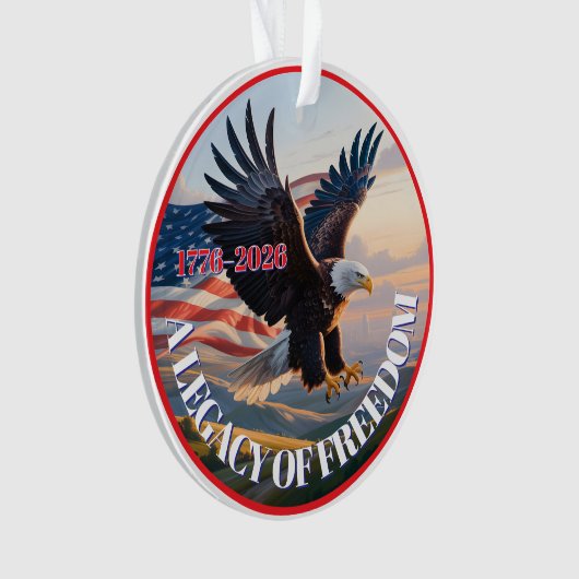 United We Celebrate • 1776–2026 Family Keepsake Ornament (Vorderseite)