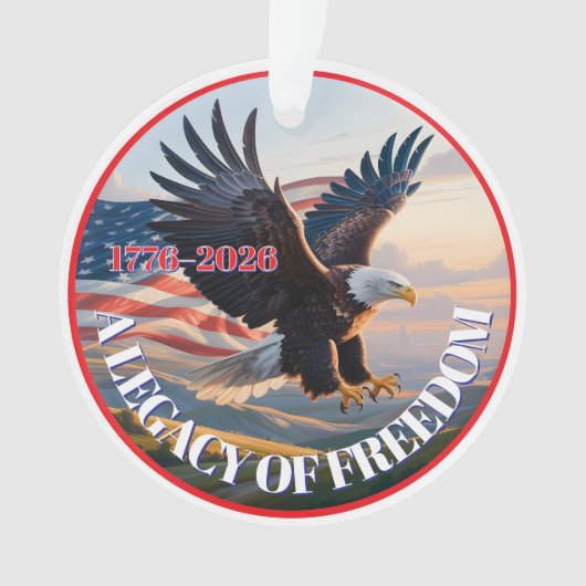 United We Celebrate • 1776–2026 Family Keepsake Ornament (Vorderseite)